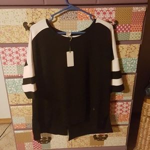Black & White Loose Top